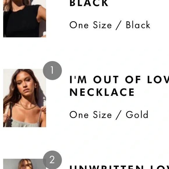 Princess Polly “I’m out of love necklace” - Picture 7 of 8